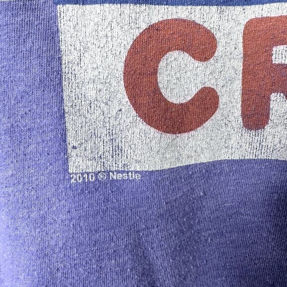 Nestle's Crunch Junk Food Brand Retro Purple Distressed Graphic Tee Unisex Sz S - Picture 7 of 12